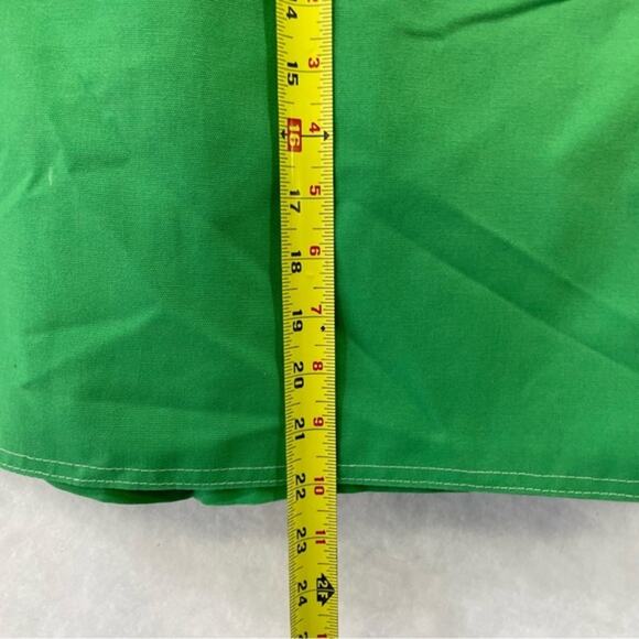 Vintage Green Skort Skirt Shorts 1970 Size 12 Retro Mid Mod 1960 White Belt - Picture 9 of 11